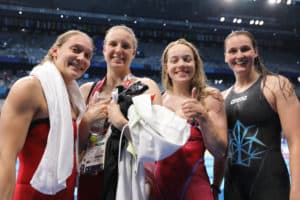 Frauenquartett schwimmt ins Finale