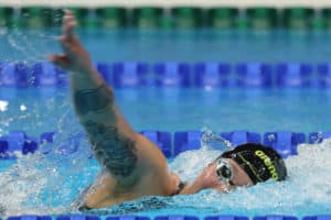 So schwamm Sarah Köhler in Tokio zu Bronze