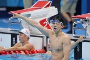 Shun Wang folgt Phelps, weil Michael Andrew einbricht