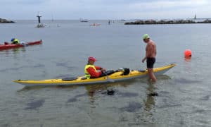 14 Kilometer durch die kalte Förde | Erfolgreiche Premiere beim „Lighthouse Swim“ in Kiel