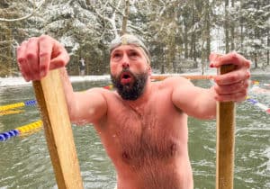 Der Retter des Kummerower Seeschwimmens